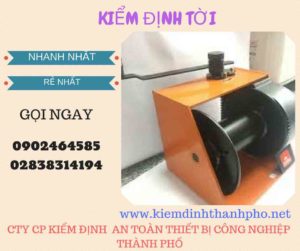 Hình ảnh kiểm định Tời