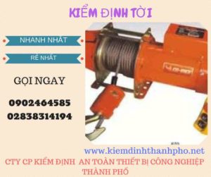 Hình ảnh kiểm định Tời