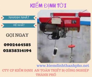 Hình ảnh kiểm định Tời