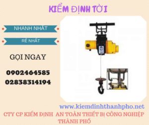 Hình ảnh kiểm định Tời