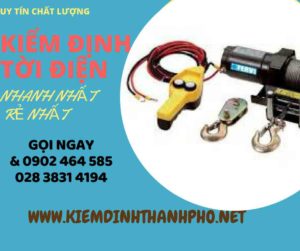 Hình ảnh kiểm định Tời điện