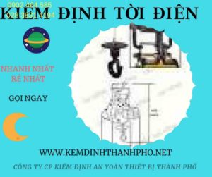 Hình ảnh kiểm định Tời điện