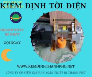 Hình ảnh kiểm định Tời điện