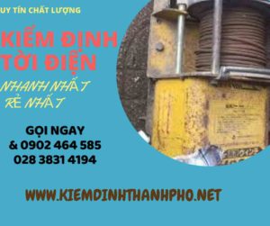 Hình ảnh kiểm định Tời điện