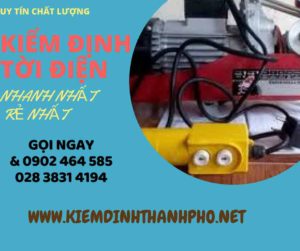 Hình ảnh kiểm định Tời điện