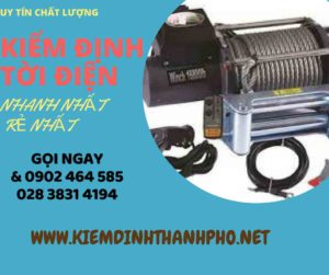 Hình ảnh kiểm định Tời điện