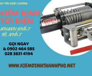 Hình ảnh kiểm định Tời điện