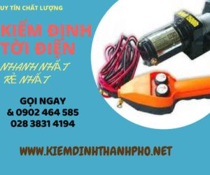 Hình ảnh kiểm định Tời điện