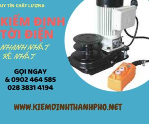 Hình ảnh kiểm định Tời điện