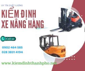 Hình ảnh kiểm định Xe nâng hàng