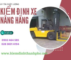 Hình ảnh kiểm định Xe nâng hàng