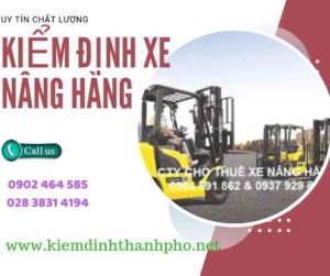 Hình ảnh kiểm định Xe nâng hàng