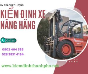 Hình ảnh kiểm định Xe nâng hàng