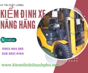 Hình ảnh kiểm định Xe nâng