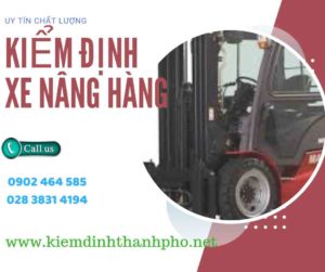 Hình ảnh kiểm định Xe nâng hàng