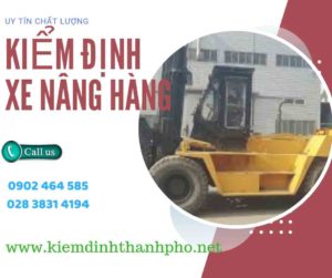 Hình ảnh kiểm định Xe nâng hàng