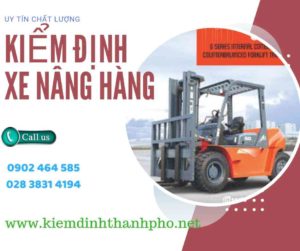 Hình ảnh kiểm định Xe nâng hàng