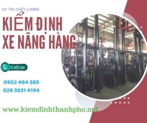 Hình ảnh kiểm định Xe nâng hàng