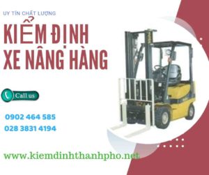 Hình ảnh kiểm định Xe nâng hàng