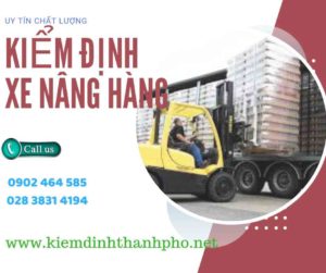 Hình ảnh kiểm định Xe nâng hàng