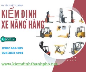 Hình ảnh kiểm định Xe nâng hàng