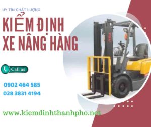 Hình ảnh kiểm định Xe nâng hàng