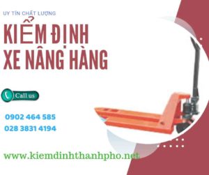 Hình ảnh kiểm định Xe nâng hàng