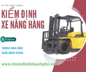 Hình ảnh kiểm định Xe nâng hàng