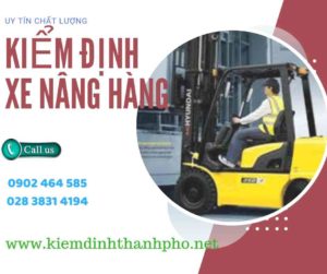 Hình ảnh kiểm định Xe nâng hàng