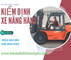 Hình ảnh kiểm định Xe nâng hàng