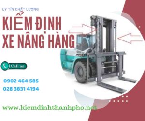 Hình ảnh kiểm định Xe nâng hàng