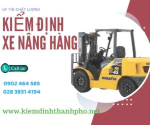 Hình ảnh kiểm định Xe nâng hàng