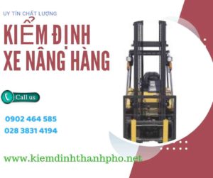 Hình ảnh kiểm định Xe nâng hàng