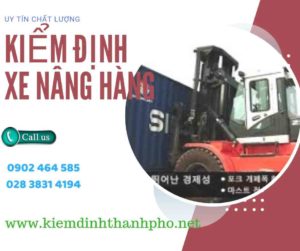 Hình ảnh kiểm định Xe nâng hàng