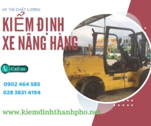 Hình ảnh kiểm định Xe nâng hàng