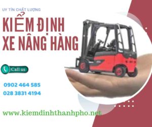 Hình ảnh kiểm định Xe nâng hàng