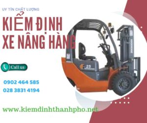 Hình ảnh kiểm định Xe nâng