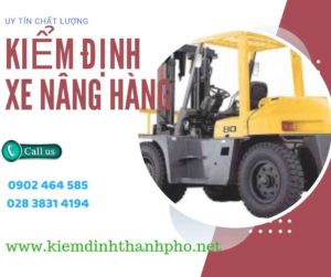 Hình ảnh kiểm định Xe nâng hàng