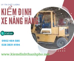 Hình ảnh kiểm định Xe nâng