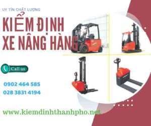 Hình ảnh kiểm định Xe nâng hàng