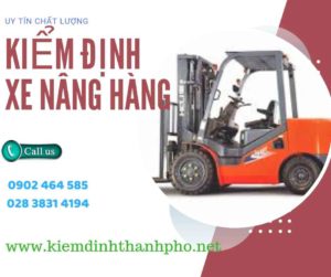 Hình ảnh kiểm định Xe nâng hàng