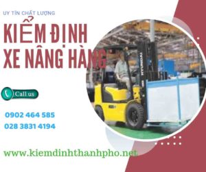 Hình ảnh kiểm định Xe nâng hàng