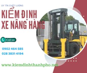 Hình ảnh kiểm định Xe nâng hàng