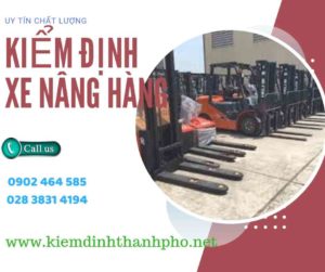 Hình ảnh kiểm định Xe nâng hàng