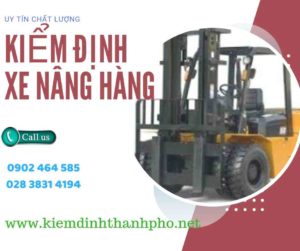 Hình ảnh kiểm định Xe nâng hàng