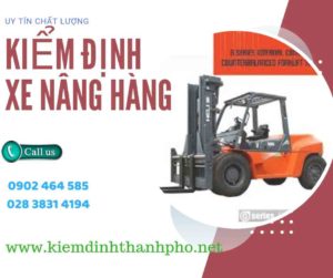 Hình ảnh kiểm định Xe nâng hàng