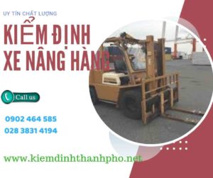 Hình ảnh kiểm định Xe nâng hàng