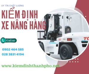 Hình ảnh kiểm định Xe nâng hàng