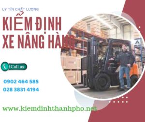 Hình ảnh kiểm định Xe nâng hàng