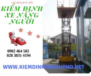 Hình ảnh kiểm định Xe nâng người